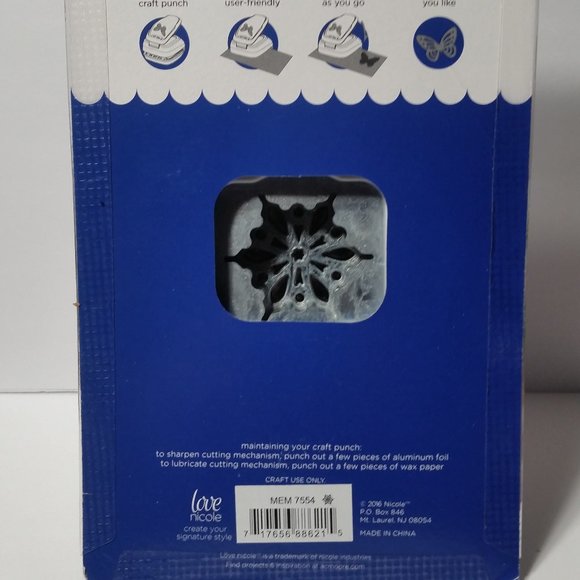 Lever Action Craft Punch Snowflake Christmas Snow Holiday - Picture 5 of 9